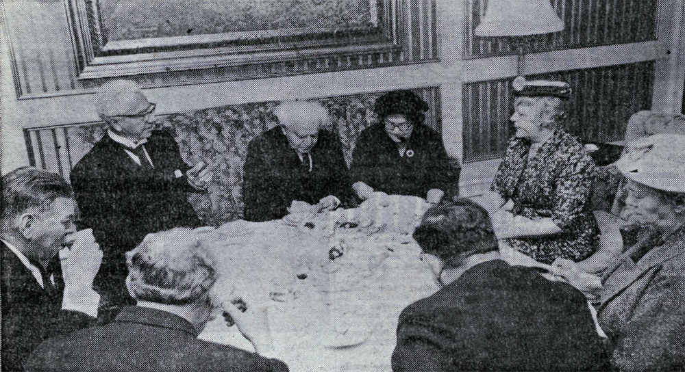 Ólafur Thors, David Ben-Gurion, Paula Ben-Gurion og Ingibjörg Indriðadóttir Thors á Íslandi árið 1962.